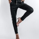 Spodnie z lampasem Bling Sides O'la Voga czarne