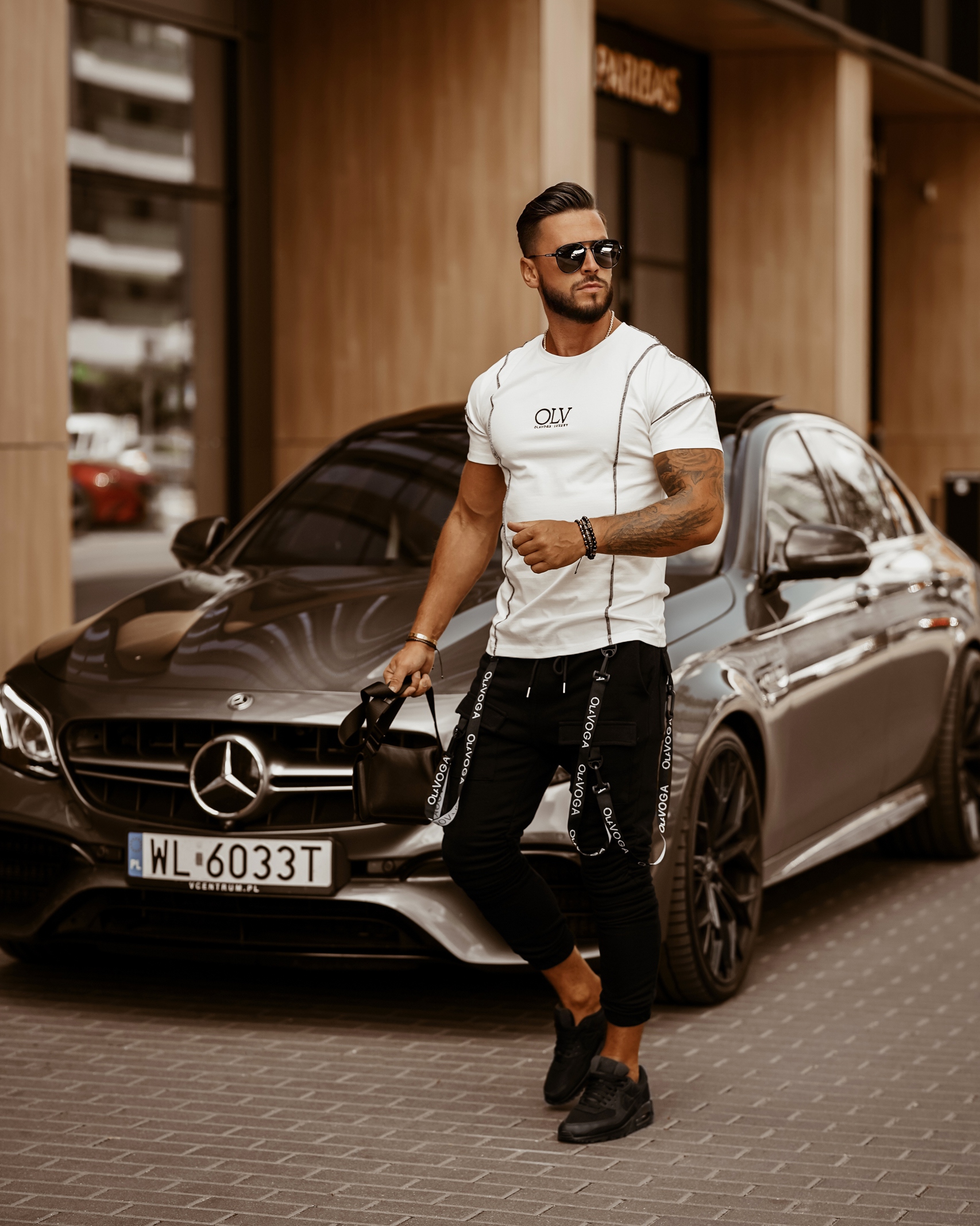 Spodnie męskie Ola Voga Street Style czarne