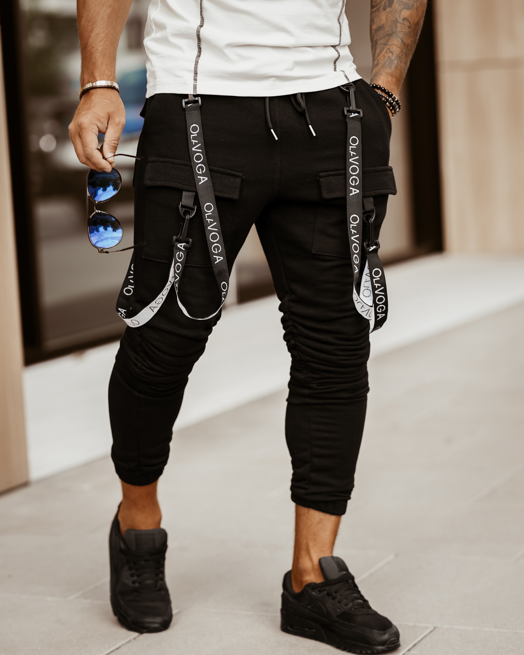 Spodnie męskie Ola Voga Street Style czarne Spodnie męskie Ola Voga Street Style czarne