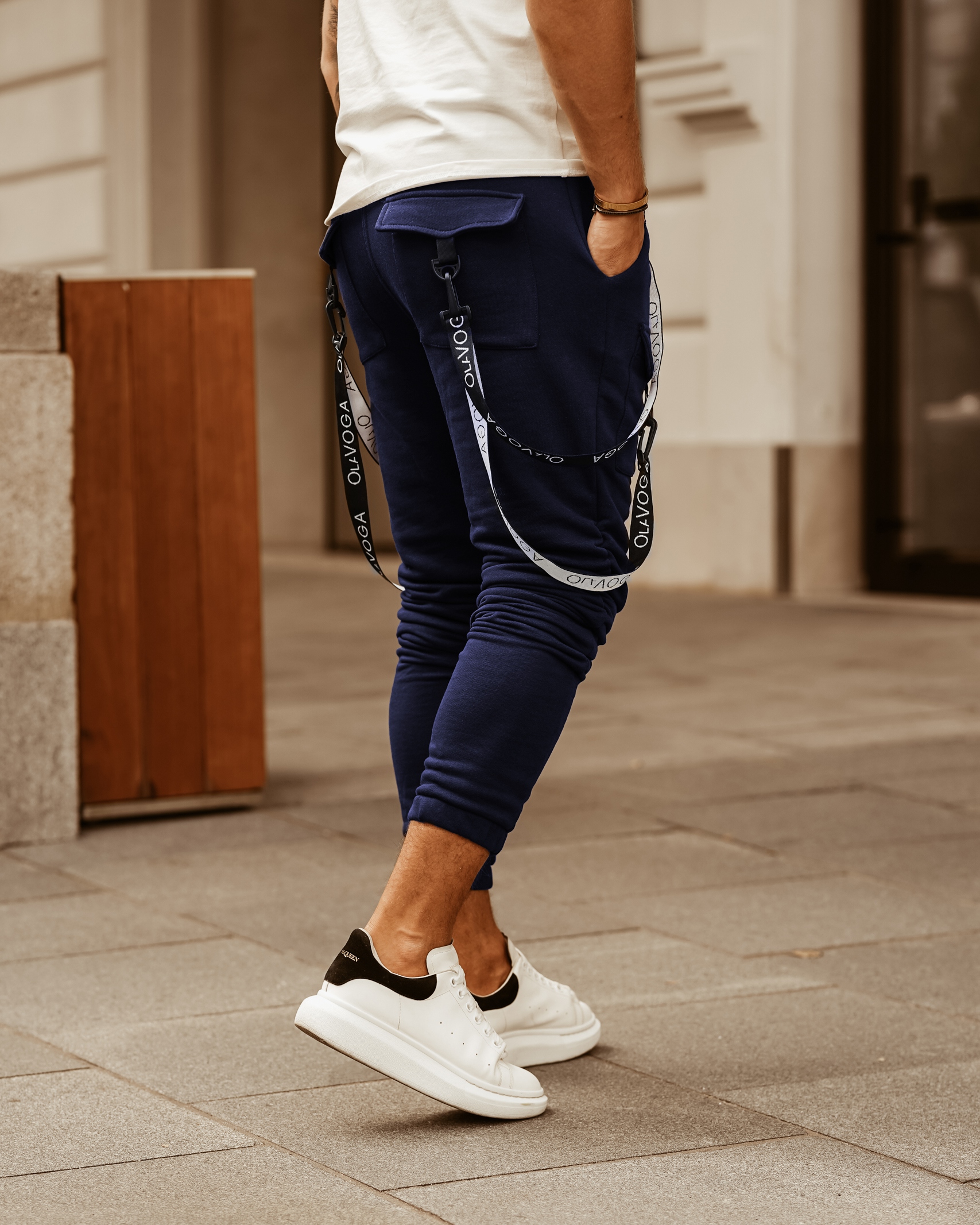 Spodnie męskie Ola Voga Street Style granatowe Spodnie męskie Ola Voga Street Style granatowe