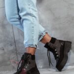 Botki trapery Madam Plum czarne