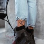 Botki trapery Madam Plum czarne