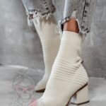 Botki skarpety Madam Slip beżowe