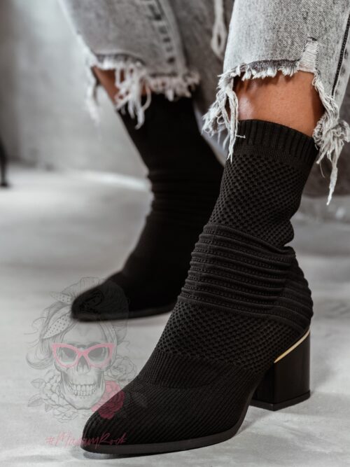 Botki skarpety Madam Slip czarne