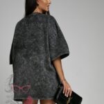 T-shirt dekatyzowany California szary