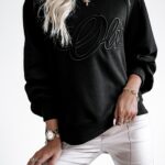 Bluza luźna Oversize OLV Ola Voga czarna