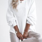 Bluza luźna Oversize OLV Ola Voga ecru