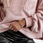 Bluza luźna Oversize OLV Ola Voga pudrowy róż