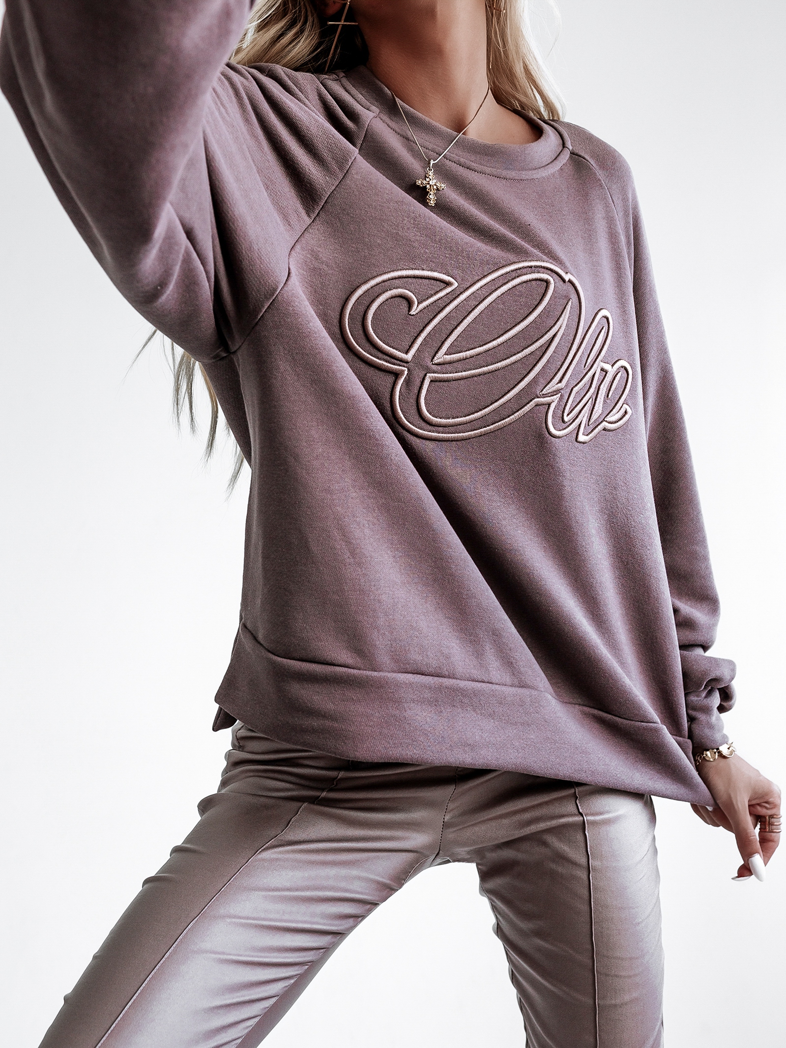 Bluza luźna Oversize OLV Ola Voga c.brąz Bluza luźna Oversize OLV Ola Voga c.brąz