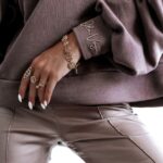 Bluza luźna Oversize OLV Ola Voga c.brąz