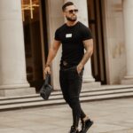 T-shirt męski Cool Man O'La Voga czarny