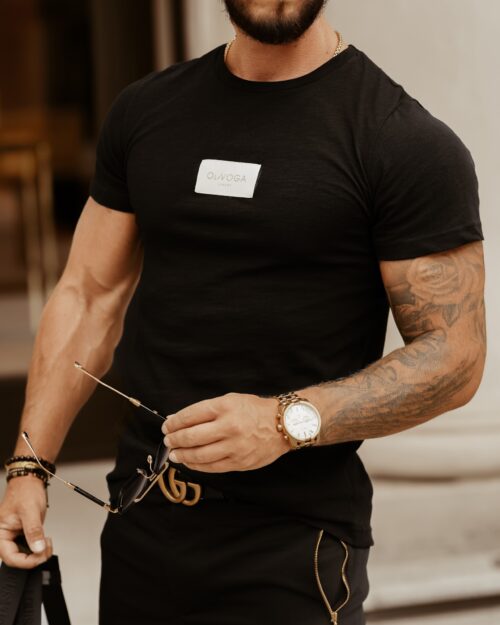 T-shirt męski Cool Man O'La Voga czarny