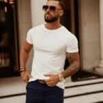 T-shirt męski Cool Man O'La Voga ecru