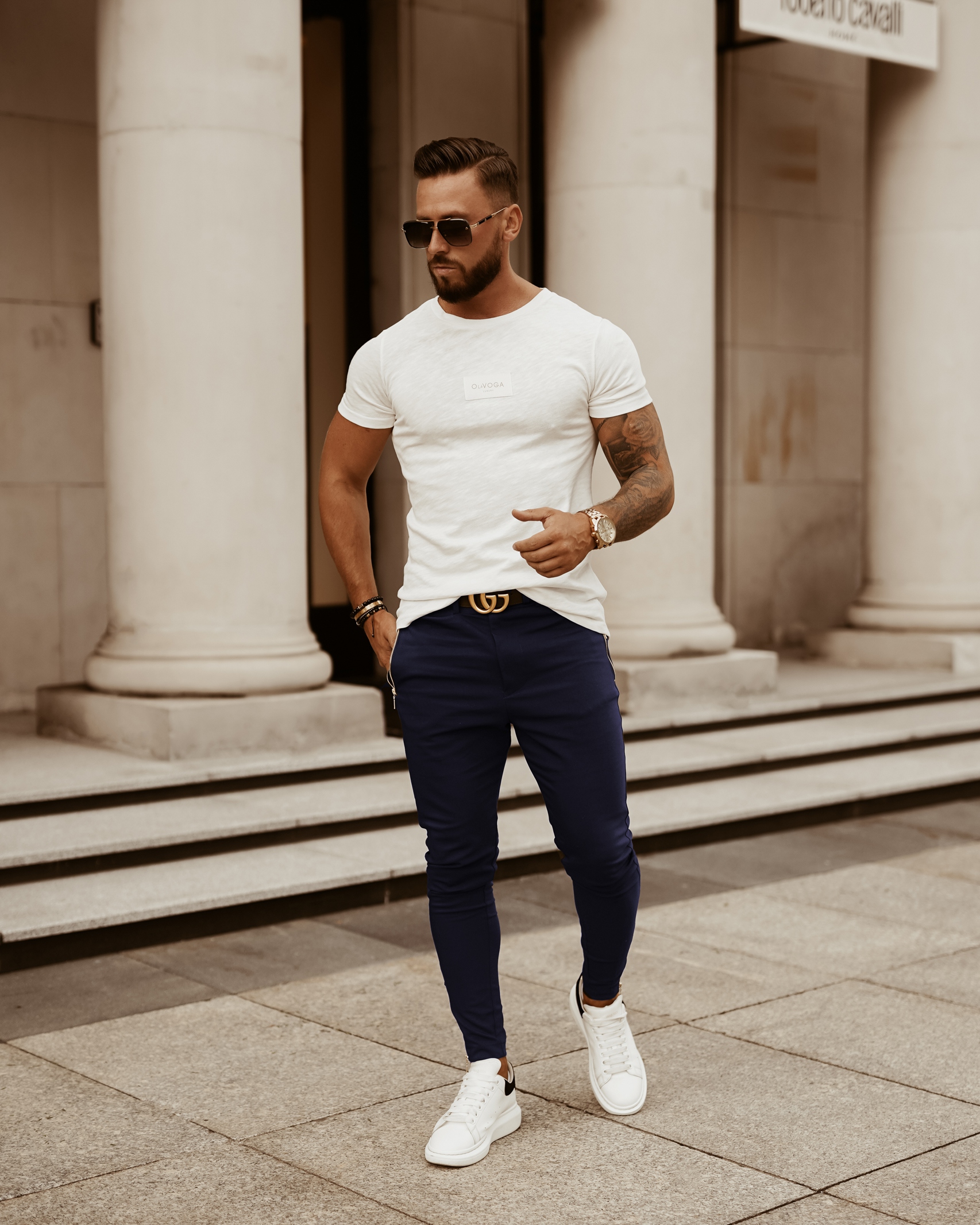 T-shirt męski Cool Man O'La Voga ecru T-shirt męski Cool Man O'La Voga ecru