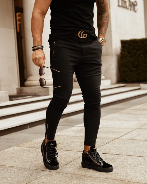 Spodnie męskie Smart Elegance Ola Voga czarne