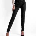 Spodnie logowane Gold Belt Ola Voga czarne