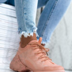 -WYPRZEDANE-Buty sportowe Madam Elsz pudrowe