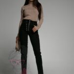 Spodnie jeansowe Pulsanti czarne