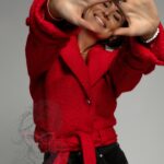 Kurtka ramoneska Lamb Jacket Ola Voga czerwona