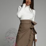 Sweterek golf dzianinowy Taxic biały