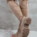 Kozaki zamszowe za kolano Madam Altura cappuccino