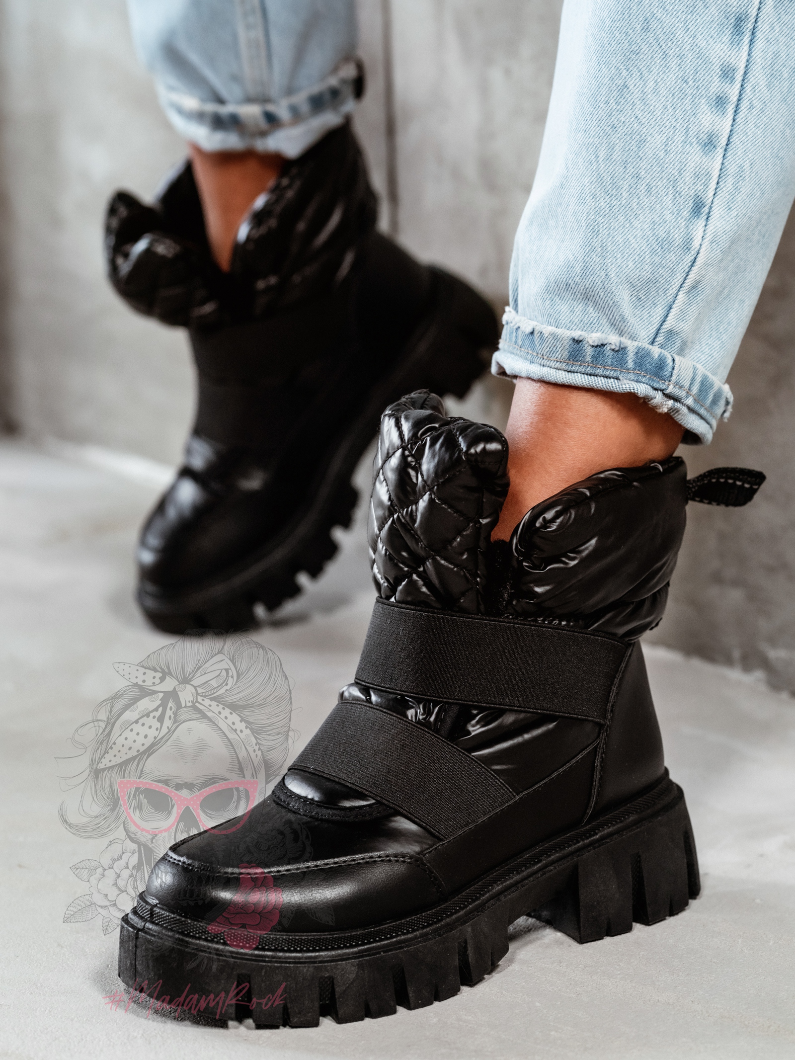 Trapery ocieplane Rock Sherko czarne