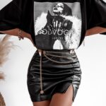 T-shirt oversize Lady Ola Voga czarny