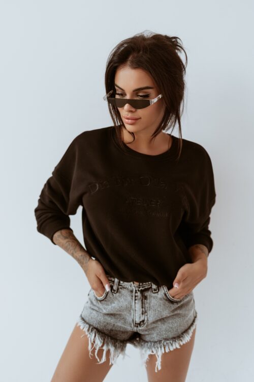 Bluza bawełniana Die For O'la Voga czarna