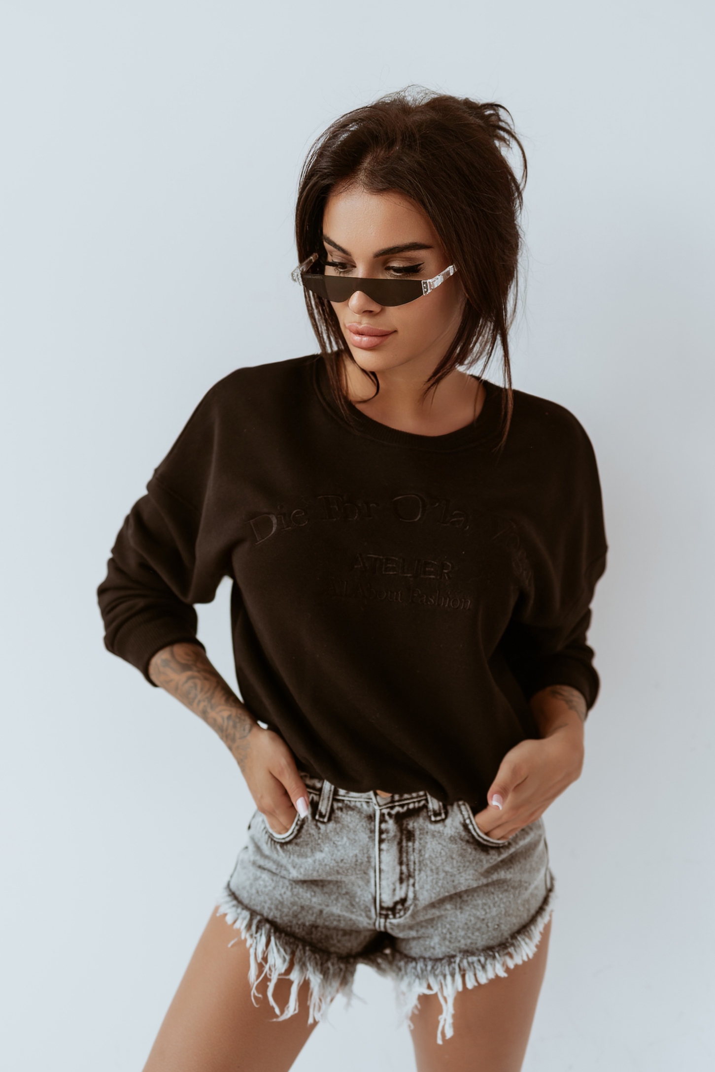 Bluza bawełniana Die For O'la Voga czarna