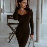 Sukienka dopasowana Lora Ola Voga czarna