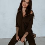 Koszula sukienka Long Shirt Ola Voga czarna