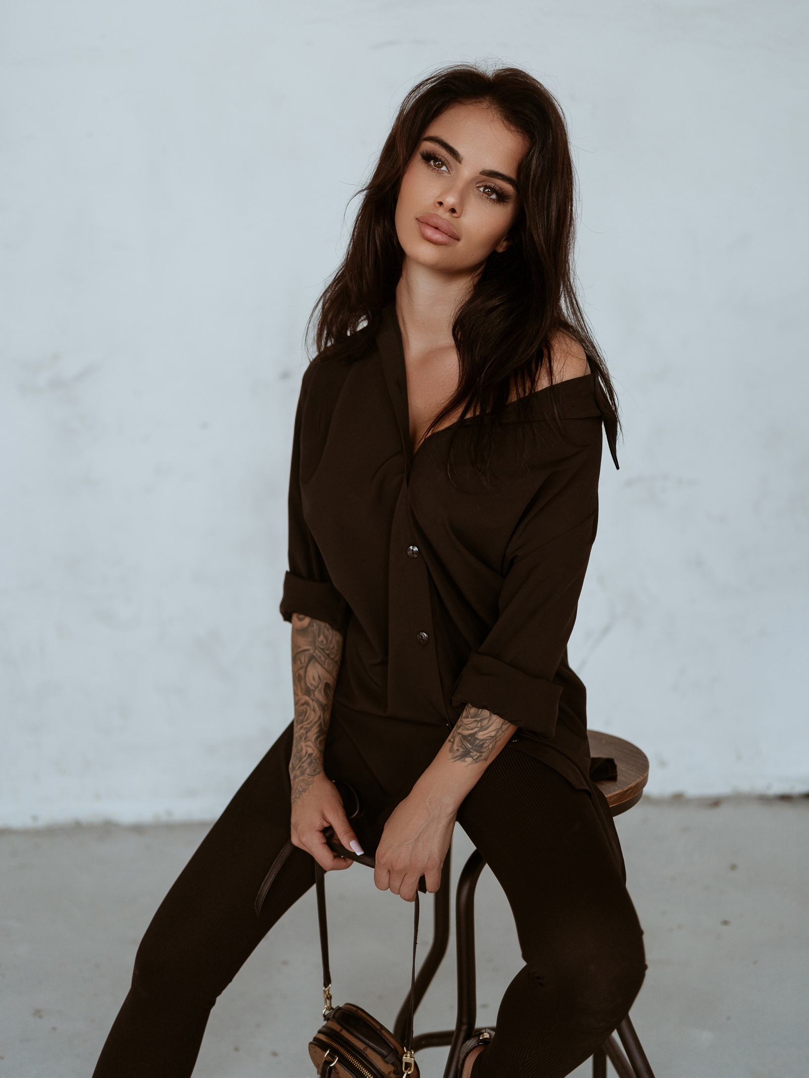 Koszula sukienka Long Shirt Ola Voga czarna