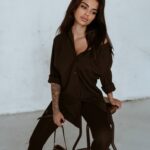 Koszula sukienka Long Shirt Ola Voga czarna