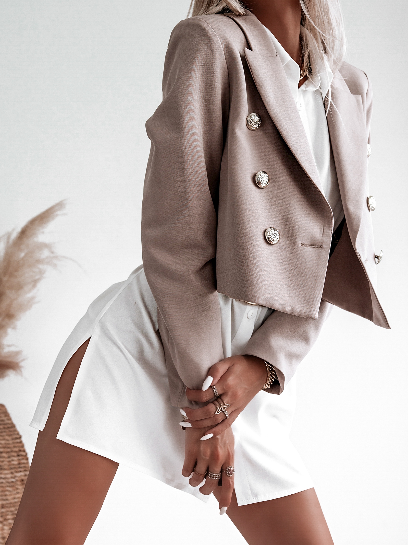 Koszula sukienka Long Shirt Ola Voga ecru