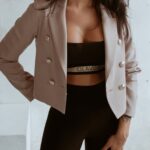 Żakiet marynarka Elegance Style Ola Voga j.beż