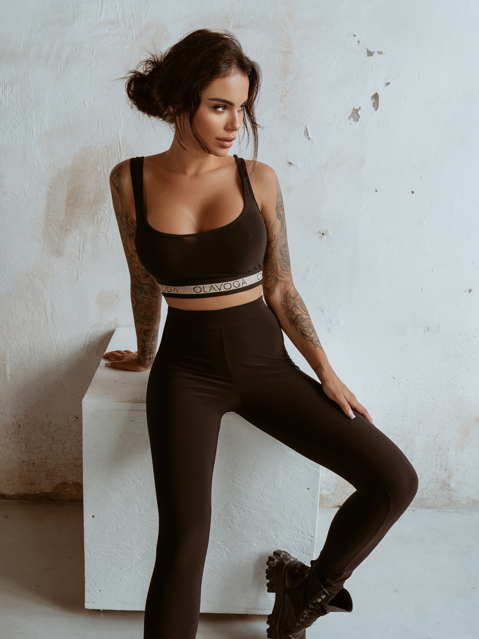 Komplet sportowy One Bling Stripe Ola Voga czarny