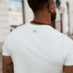 T-shirt klasyczny męski Big Letters Ola Voga ecru