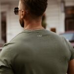 T-shirt klasyczny męski Big Letters Ola Voga khaki