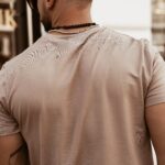 T-shirt klasyczny męski Big Letters Ola Voga c.beż