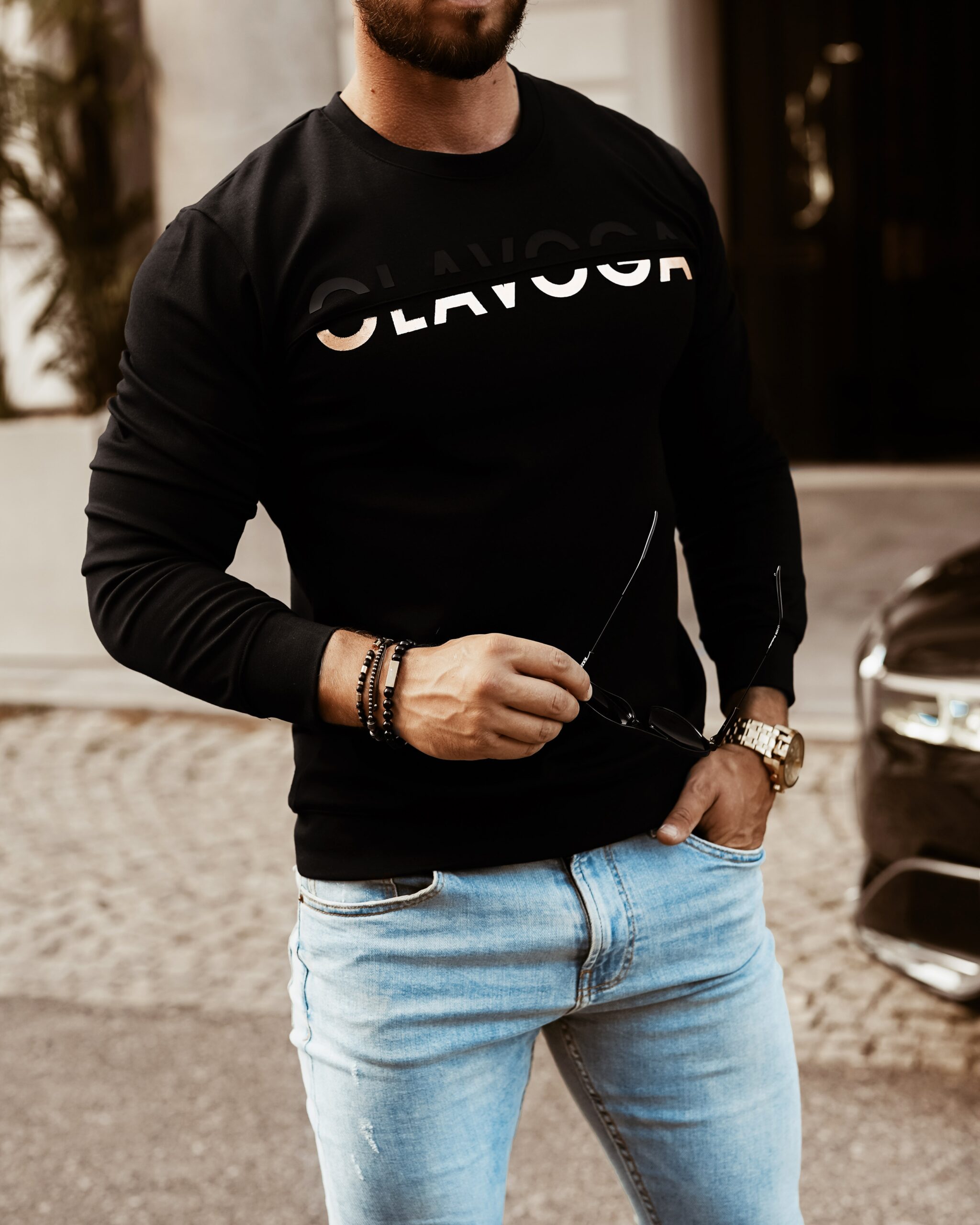 Bluza męska Golden Man Ola Voga czarna Bluza męska Golden Man Ola Voga czarna