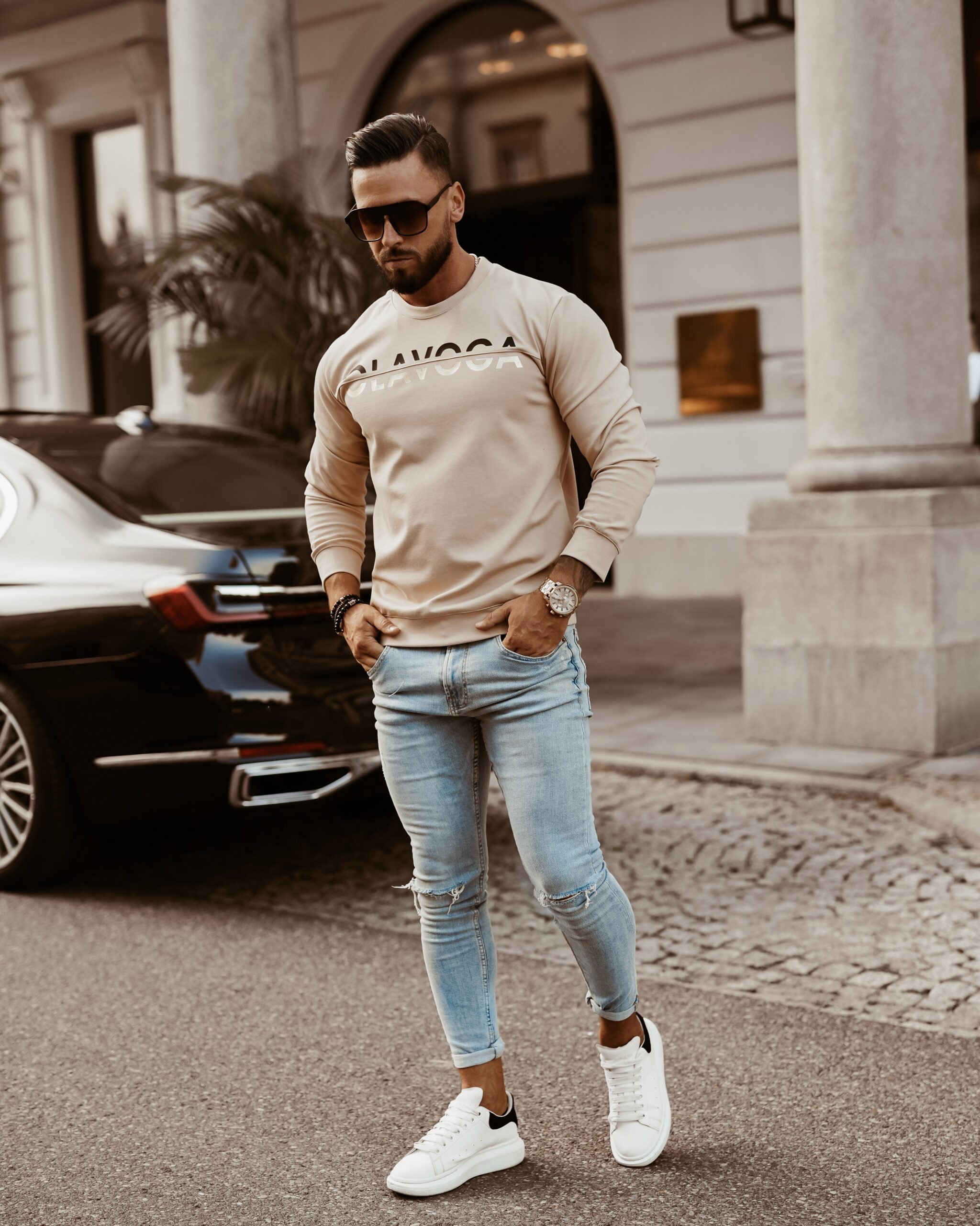 Bluza męska Golden Man Ola Voga beżowa