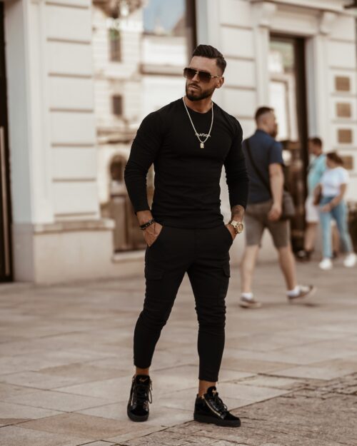 Bluzka basicowa męska The Best Ola Voga czarna