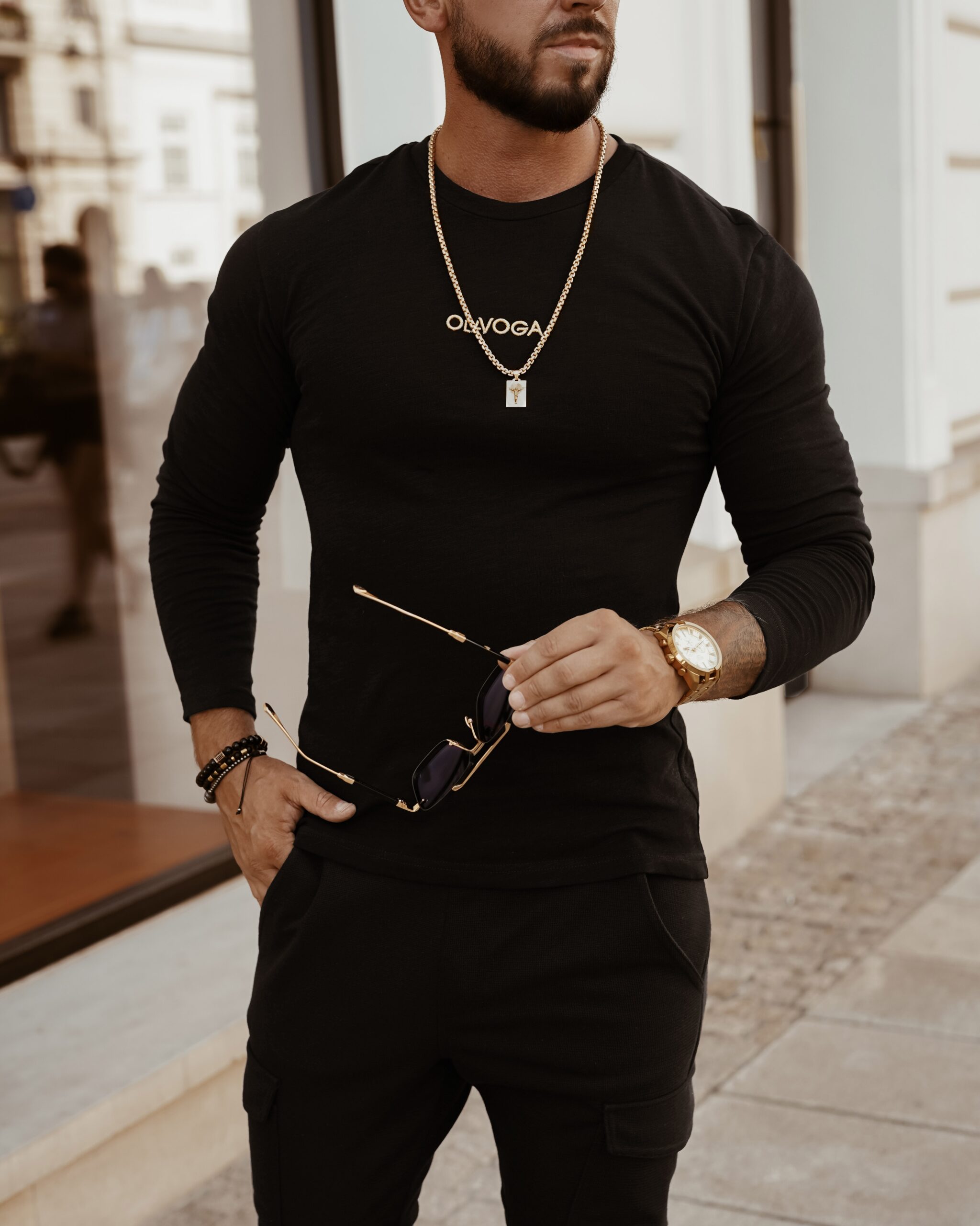 Bluzka basicowa męska The Best Ola Voga czarna