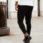 Spodnie bawełniane męskie Black Comfort Ola Voga czarne