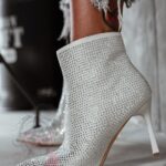 Botki z cyrkoniami Madam Operio srebrne