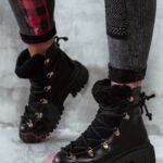 Botki śniegowce Olodo Rock czarne