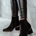 Botki zamszowe Madam Eluo czarne