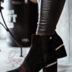 Botki zamszowe Madam Eluo czarne