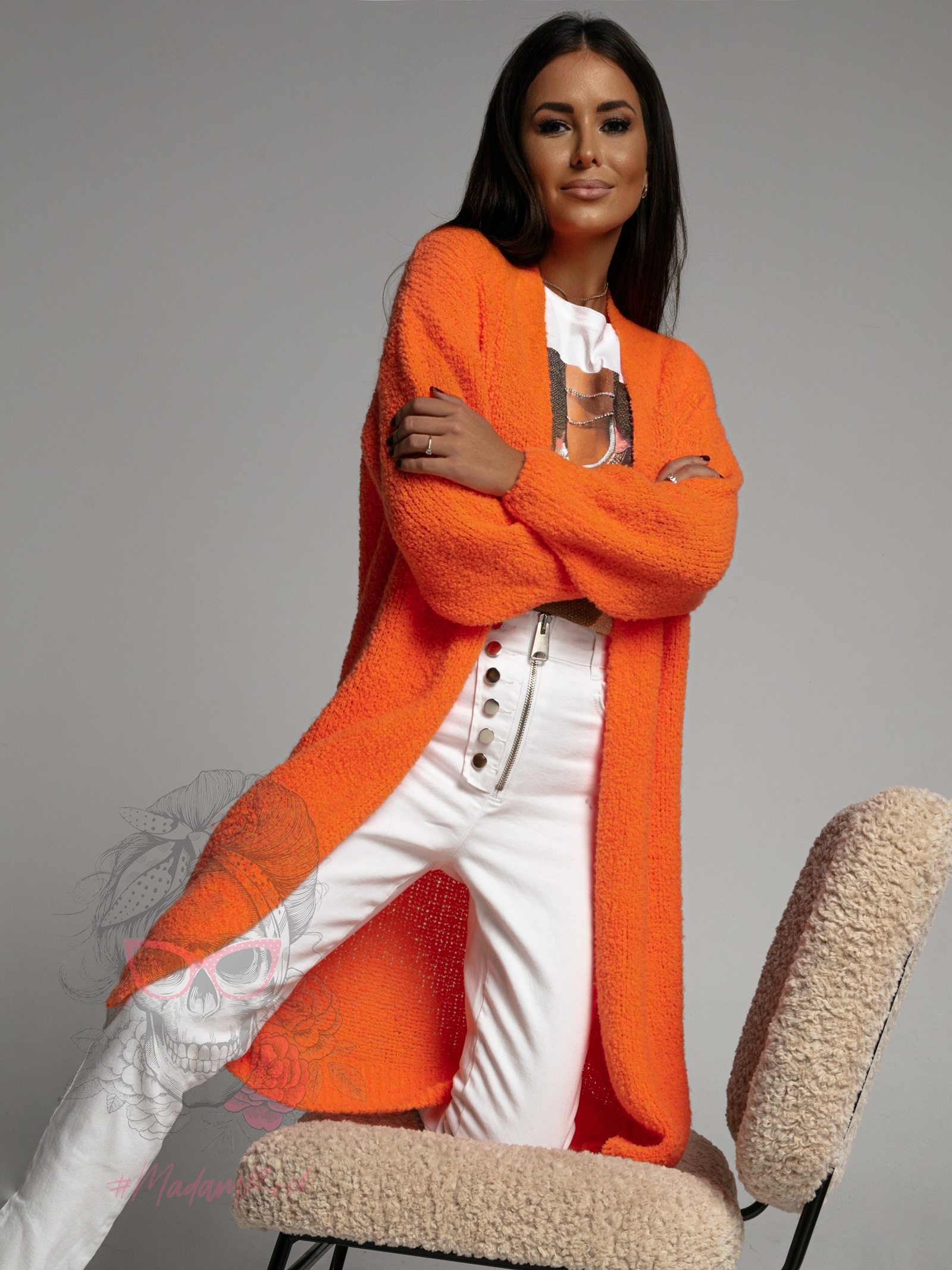 Spodnie jeansowe Pulsanti białe Spodnie jeansowe Pulsanti białe