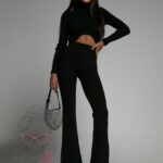 Spodnie dzwony Itjo czarne